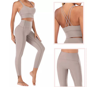 Naked-Feel Yoga Leggings Set