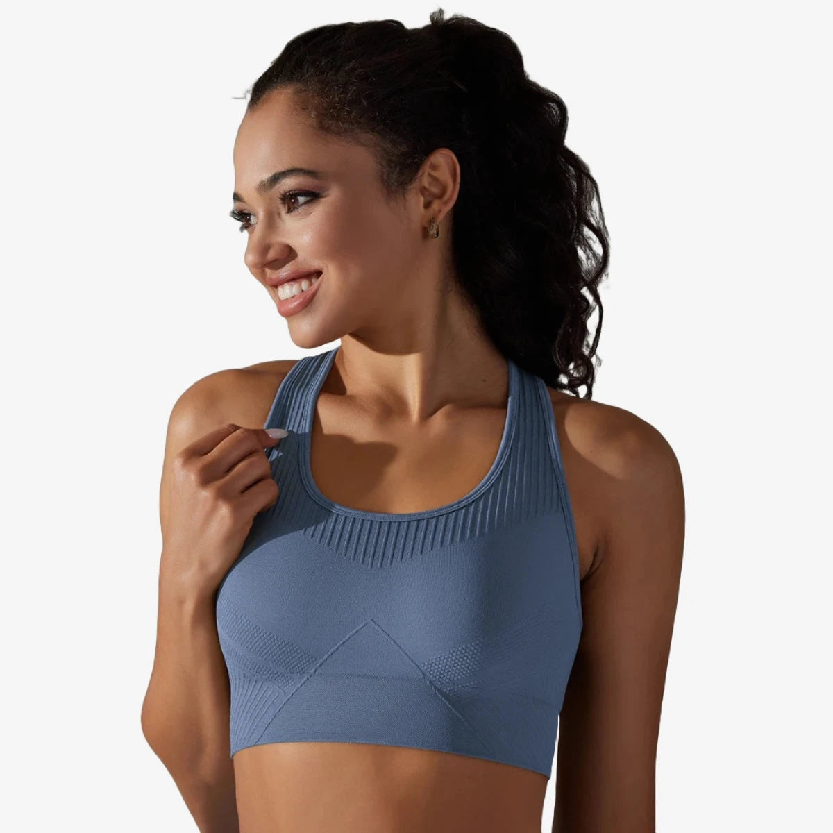 Supportive Sports Bra & Shorts Set