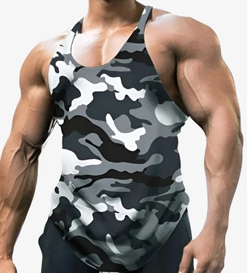 Men's Thin Camouflage Sleeveless Sports Training Vest