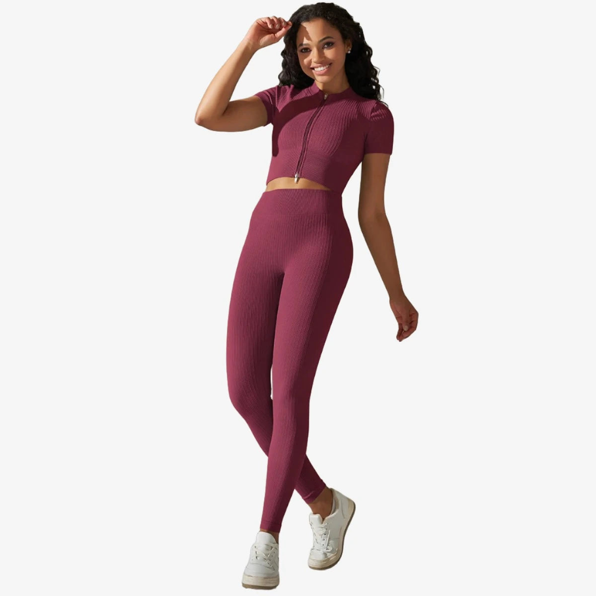 Zip Up & Shine! Comfy Activewear Set for Active Girls